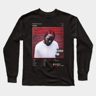 Kendrick Lamar - DAMN. Tracklist Album Long Sleeve T-Shirt